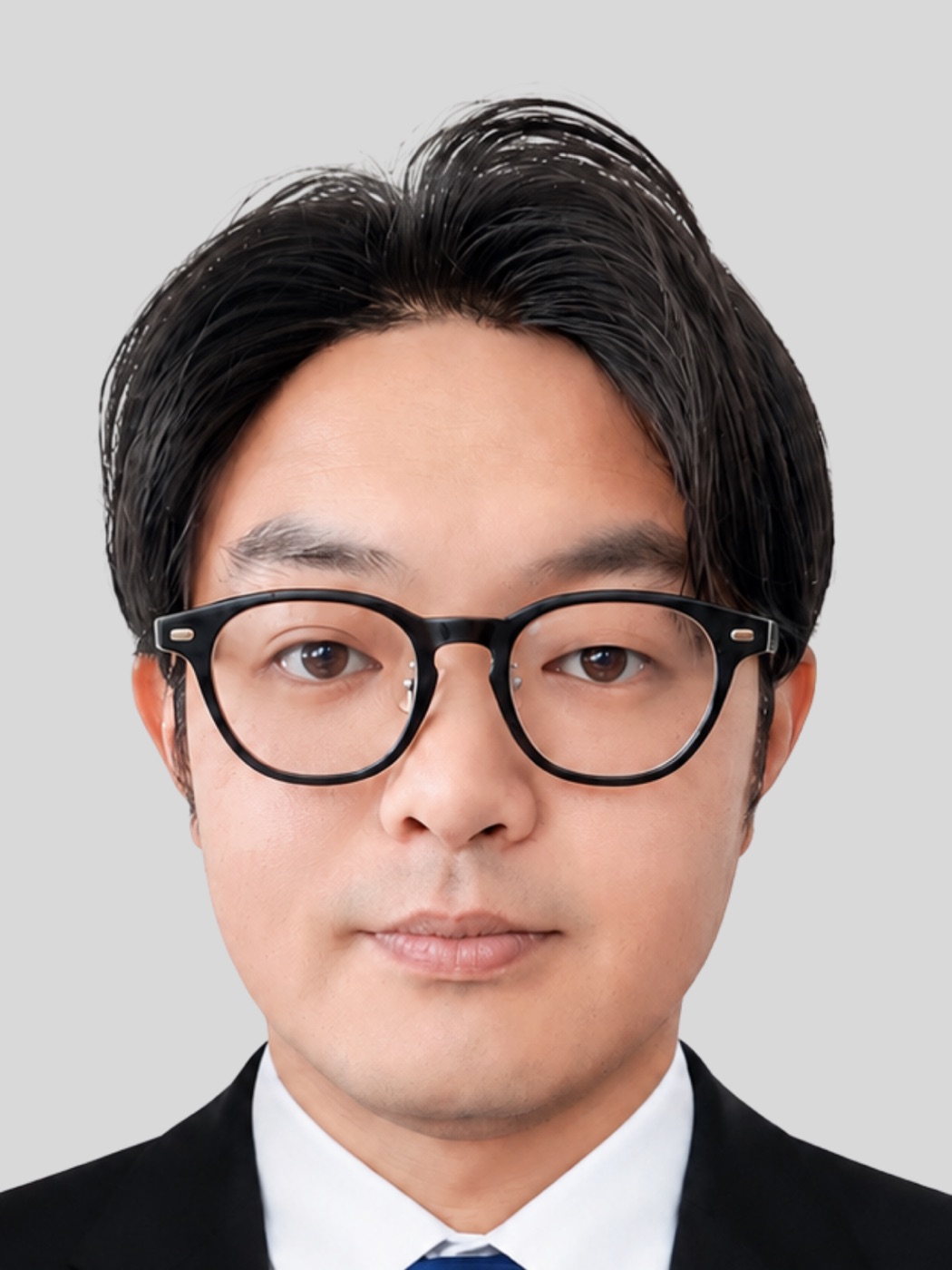 男性ウィッグ装着後の仕上がり例